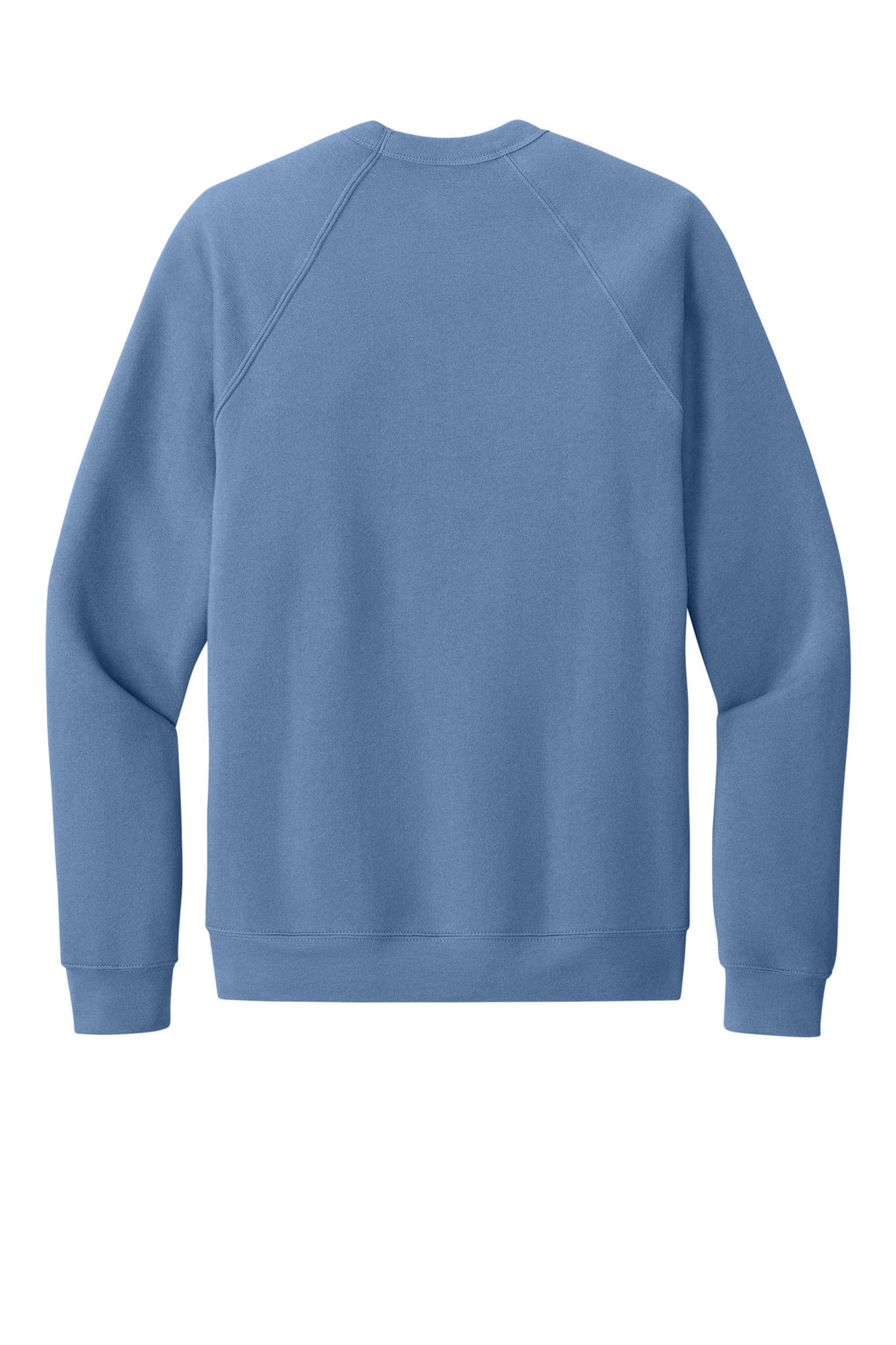 Rear View of LavenderBl BELLA+CANVAS Unisex Sponge Fleece Raglan Sweatshirt. BC3901