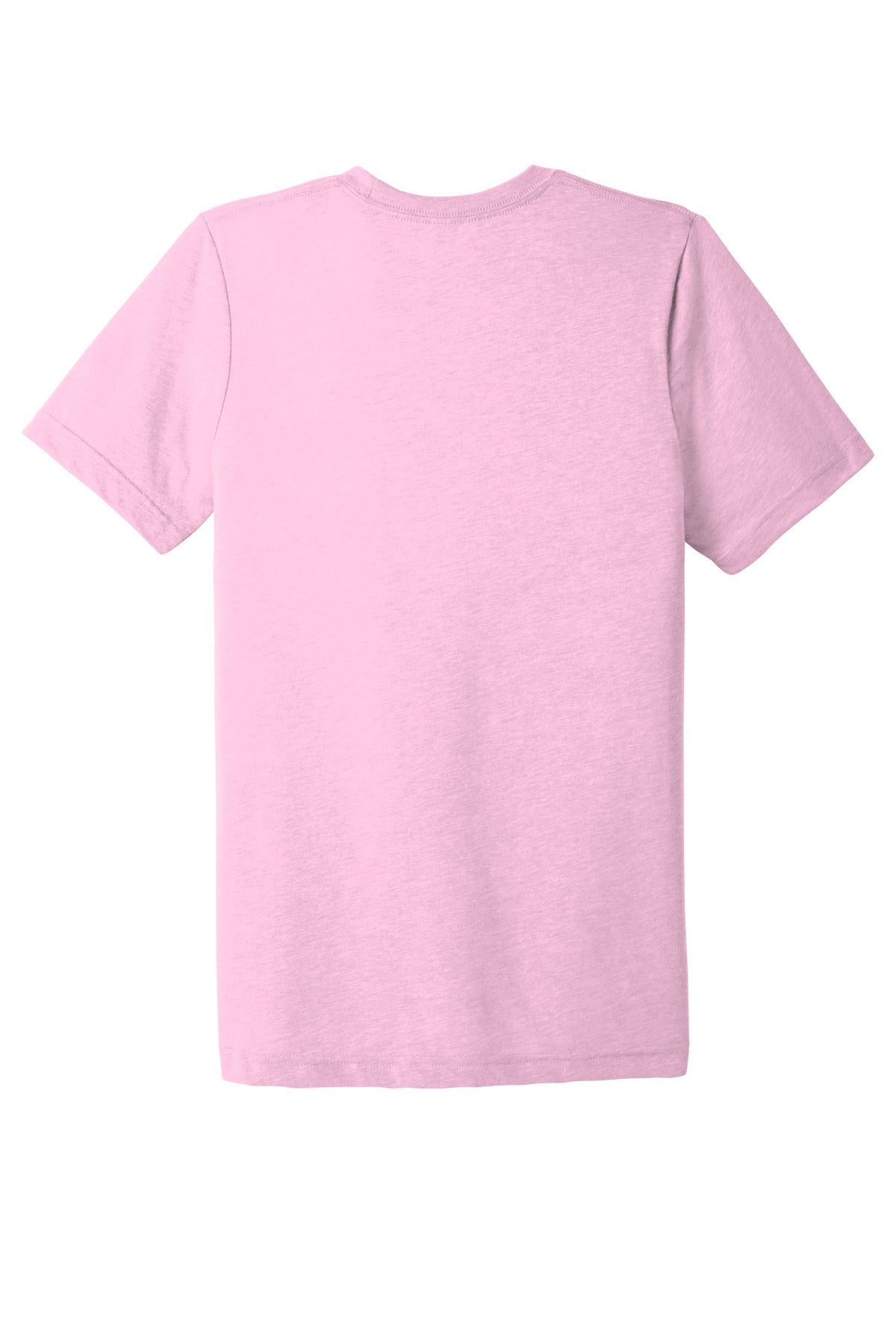 Rear View of Lilac TB BELLA+CANVAS Unisex Triblend Short Sleeve Tee. BC3413