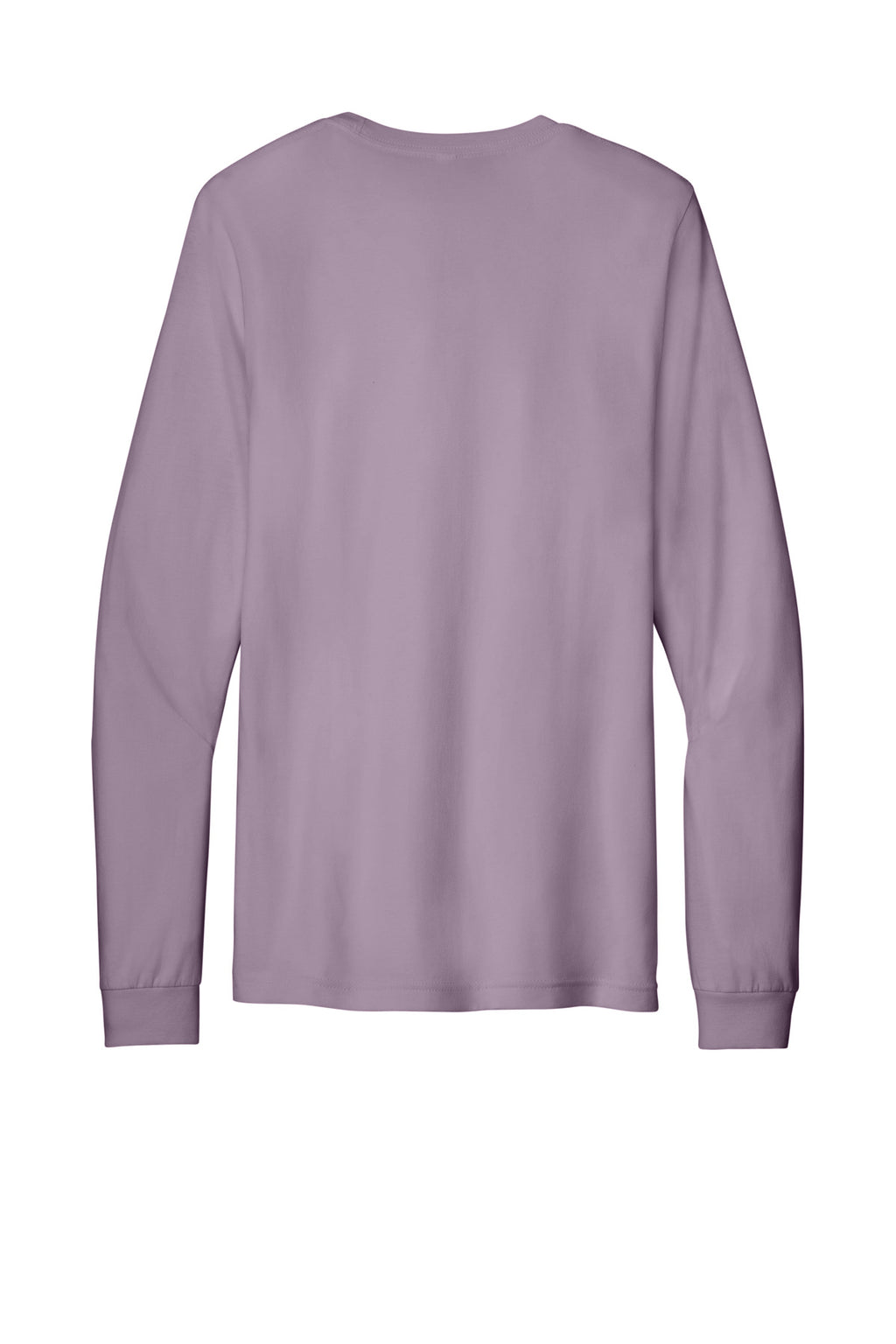 Rear View of LtViolet BELLA+CANVAS Unisex Jersey Long Sleeve Tee. BC3501
