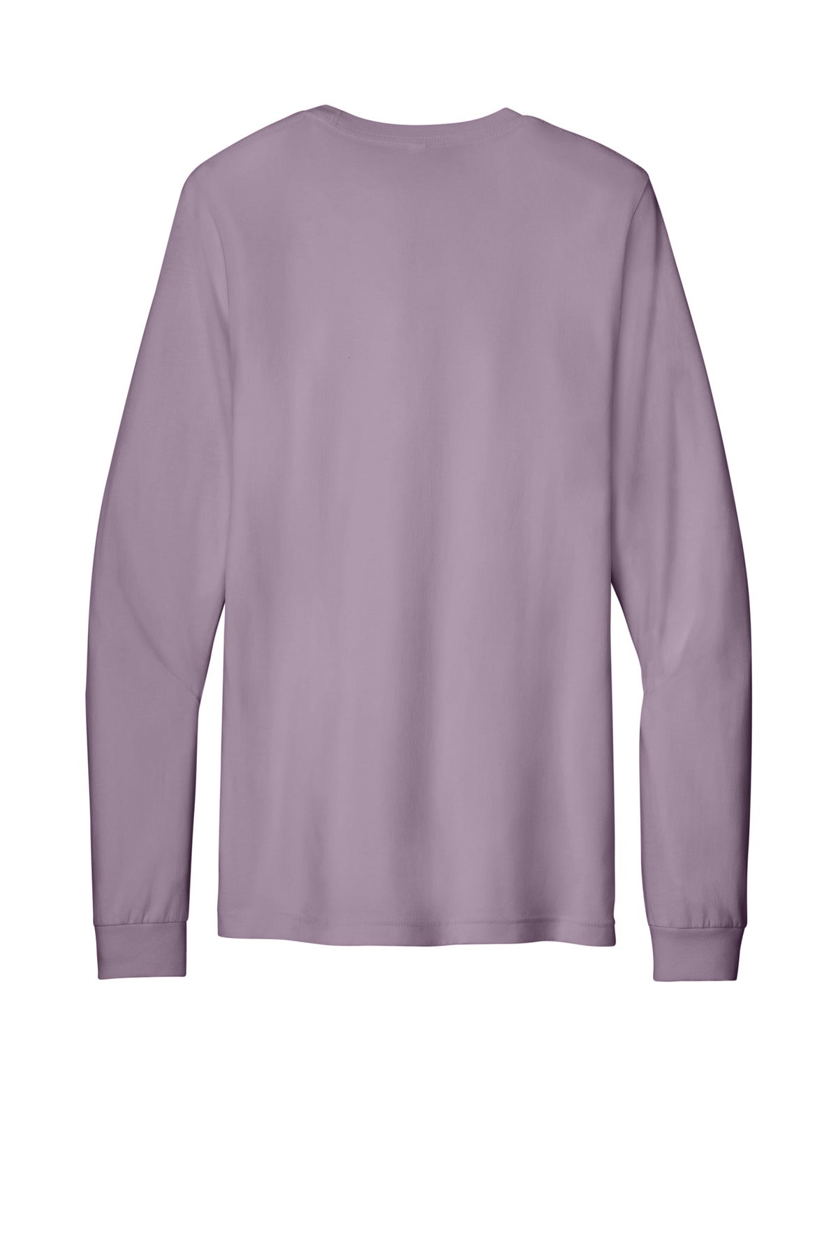 Rear View of LtViolet BELLA+CANVAS Unisex Jersey Long Sleeve Tee. BC3501