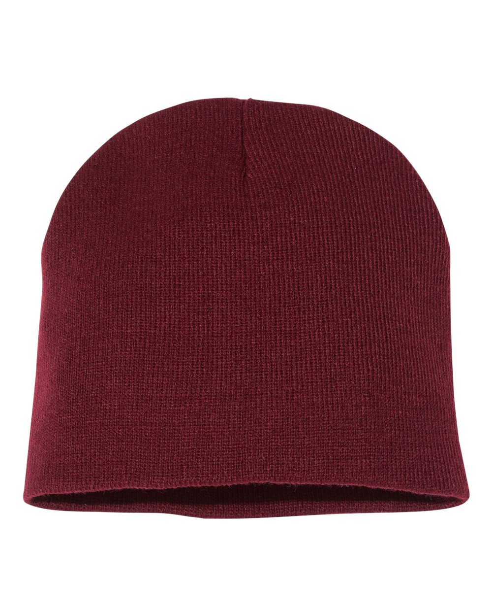 Rear View of Maroon 8 1/2" Beanie - 1500KC