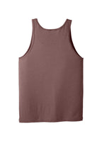 Rear View of Mauve BELLA+CANVAS Unisex Jersey Tank. BC3480