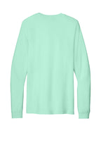 Rear View of Mint BELLA+CANVAS Unisex Jersey Long Sleeve Tee. BC3501