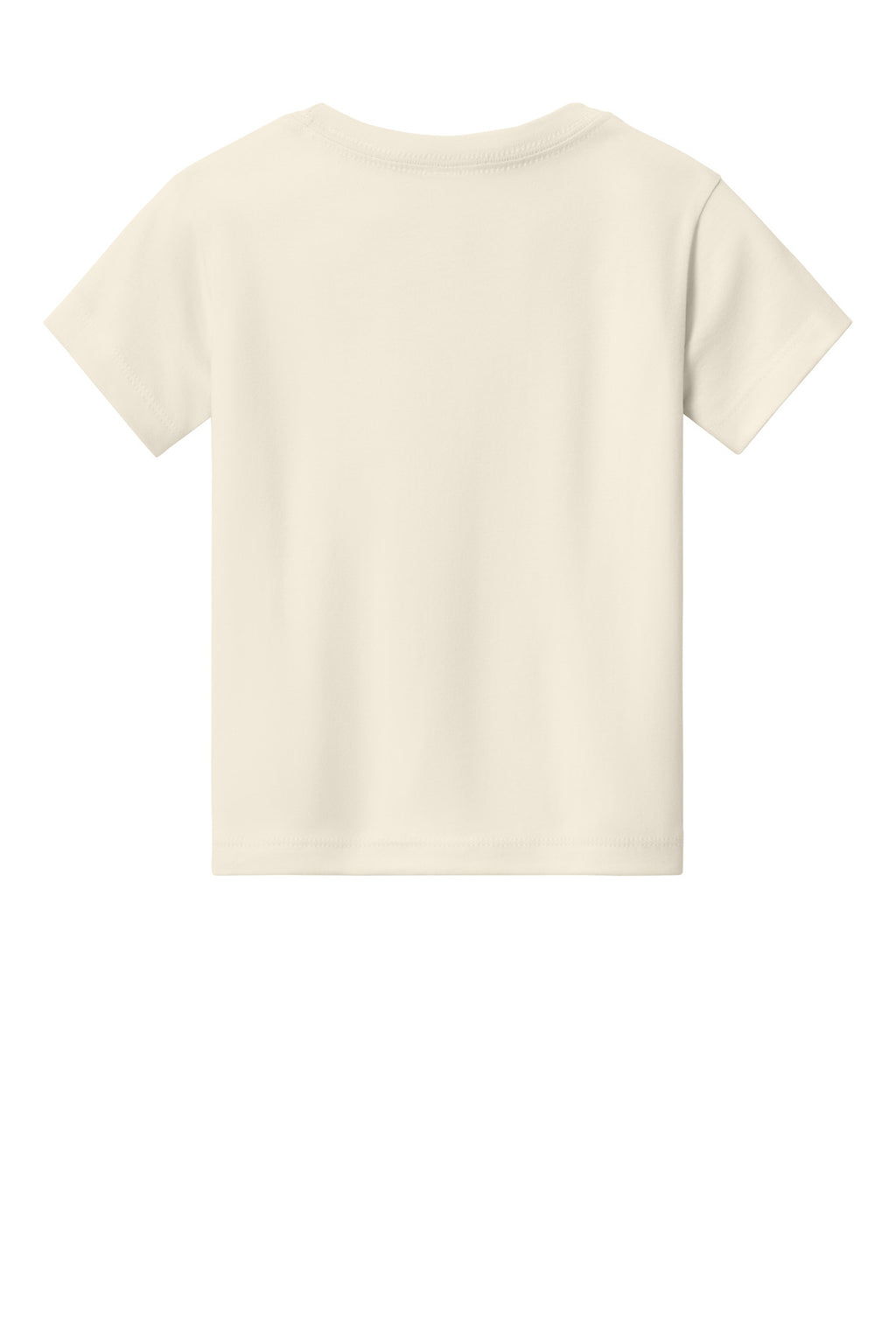 Rear View of Natural BELLA+CANVAS Toddler Short Sleeve Tee BC3001T