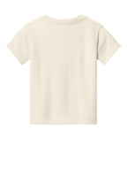 Rear View of Natural BELLA+CANVAS Toddler Short Sleeve Tee BC3001T