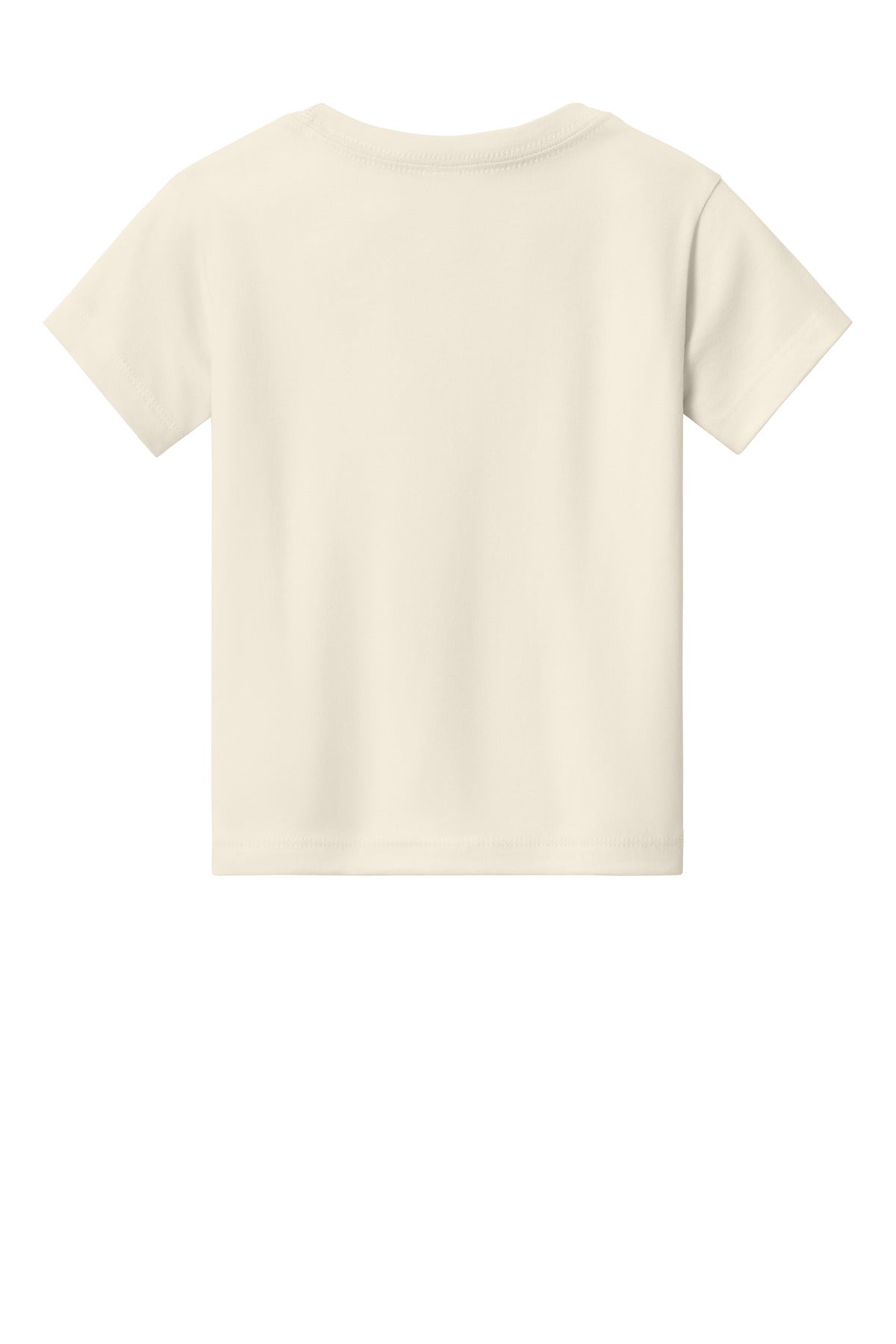 Rear View of Natural BELLA+CANVAS Toddler Short Sleeve Tee BC3001T