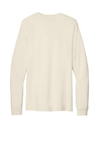 Rear View of Natural BELLA+CANVAS Unisex Jersey Long Sleeve Tee. BC3501