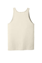 Rear View of Natural BELLA+CANVAS Unisex Jersey Tank. BC3480