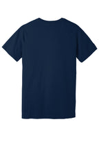Rear View of Navy BELLA+CANVAS Unisex Jersey Short Sleeve Tee. BC3001