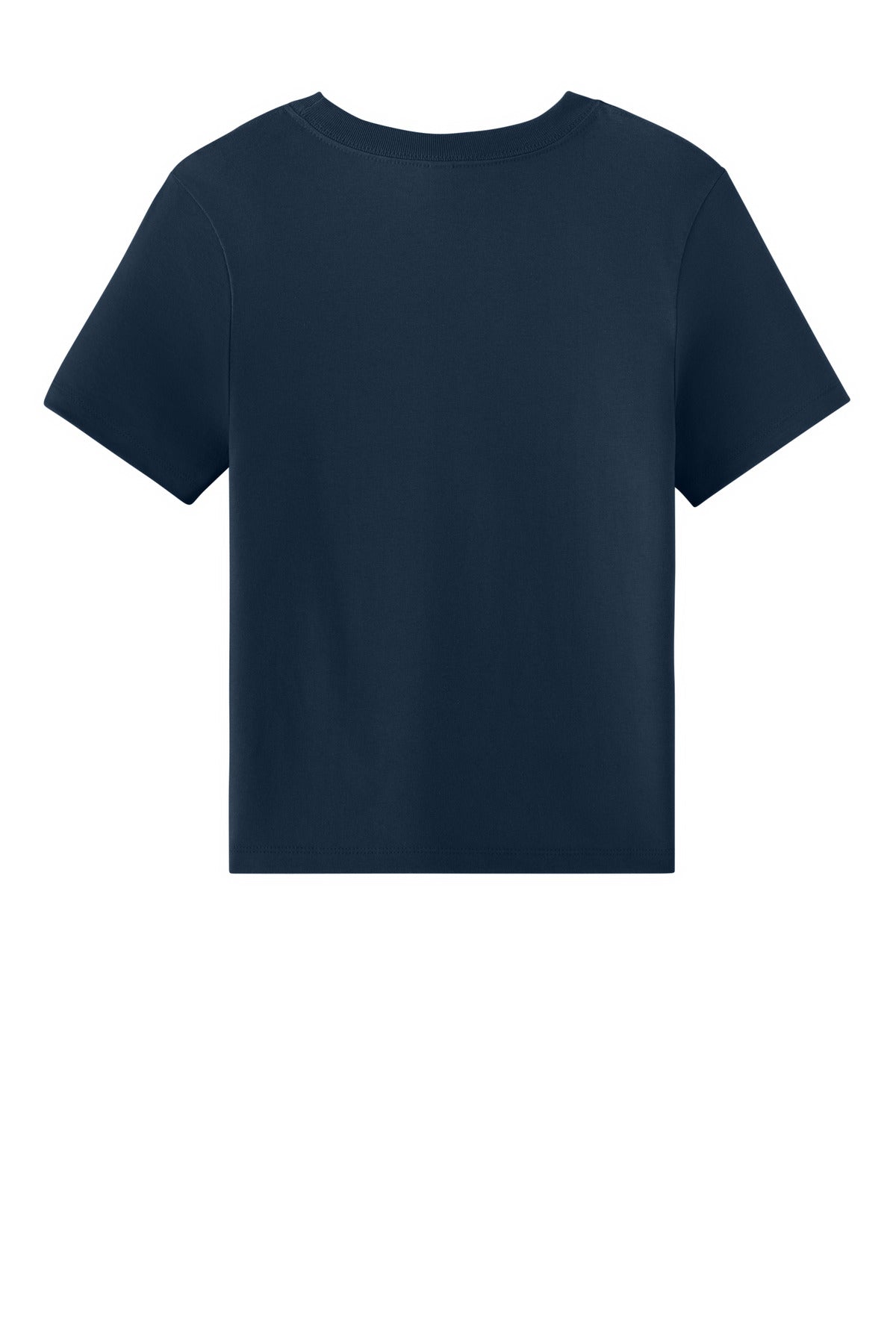 Rear View of Navy BELLA+CANVAS Women's 6-Ounce Heavyweight Tee BC6110