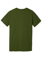 Rear View of Olive BELLA+CANVAS Unisex Jersey Short Sleeve Tee. BC3001