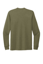 Rear View of Olive You Grn Allmade Unisex Tri-Blend Long Sleeve Tee AL6004