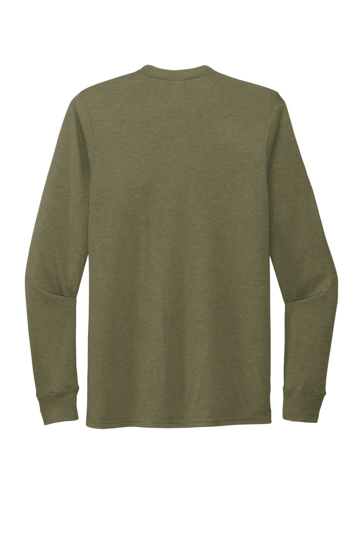 Rear View of Olive You Grn Allmade Unisex Tri-Blend Long Sleeve Tee AL6004