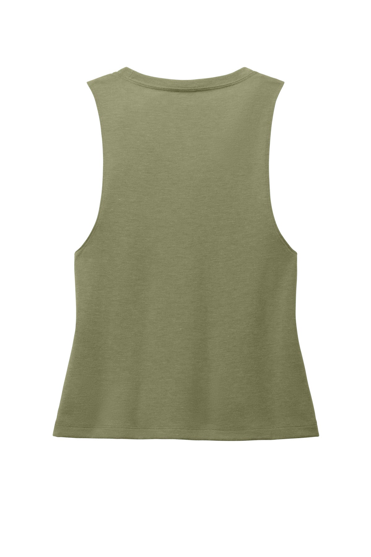 Rear View of OliveYouGn Allmade Women's Tri-Blend Muscle Tank AL2020