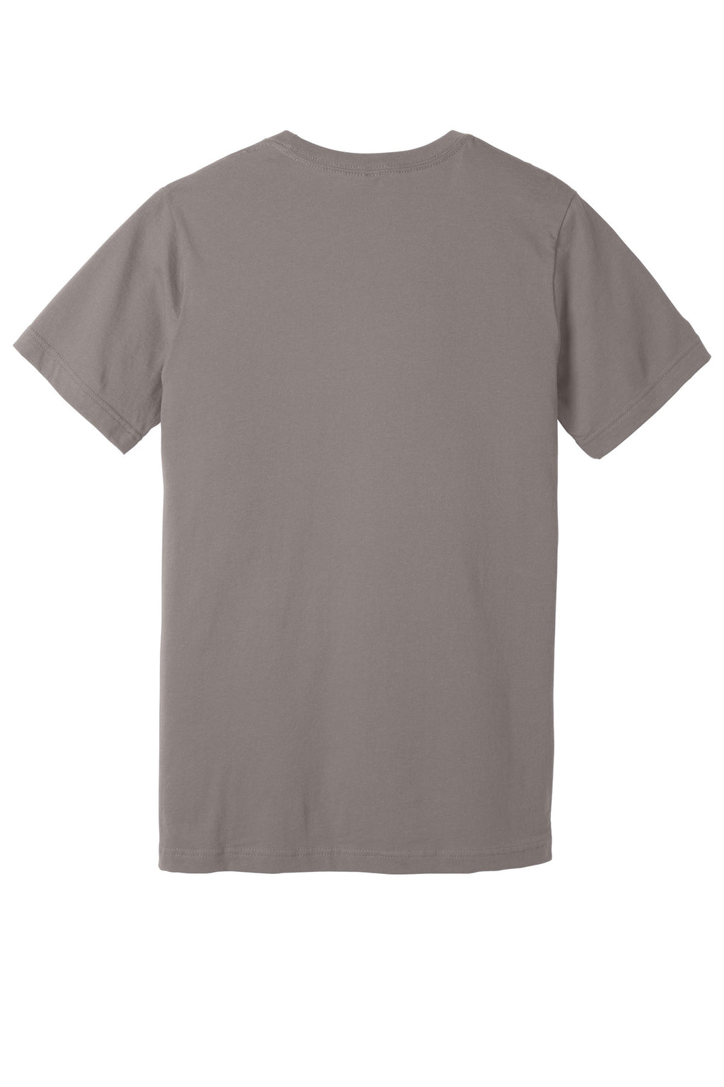 Rear View of Pebble Brown BELLA+CANVAS Unisex Jersey Short Sleeve Tee. BC3001