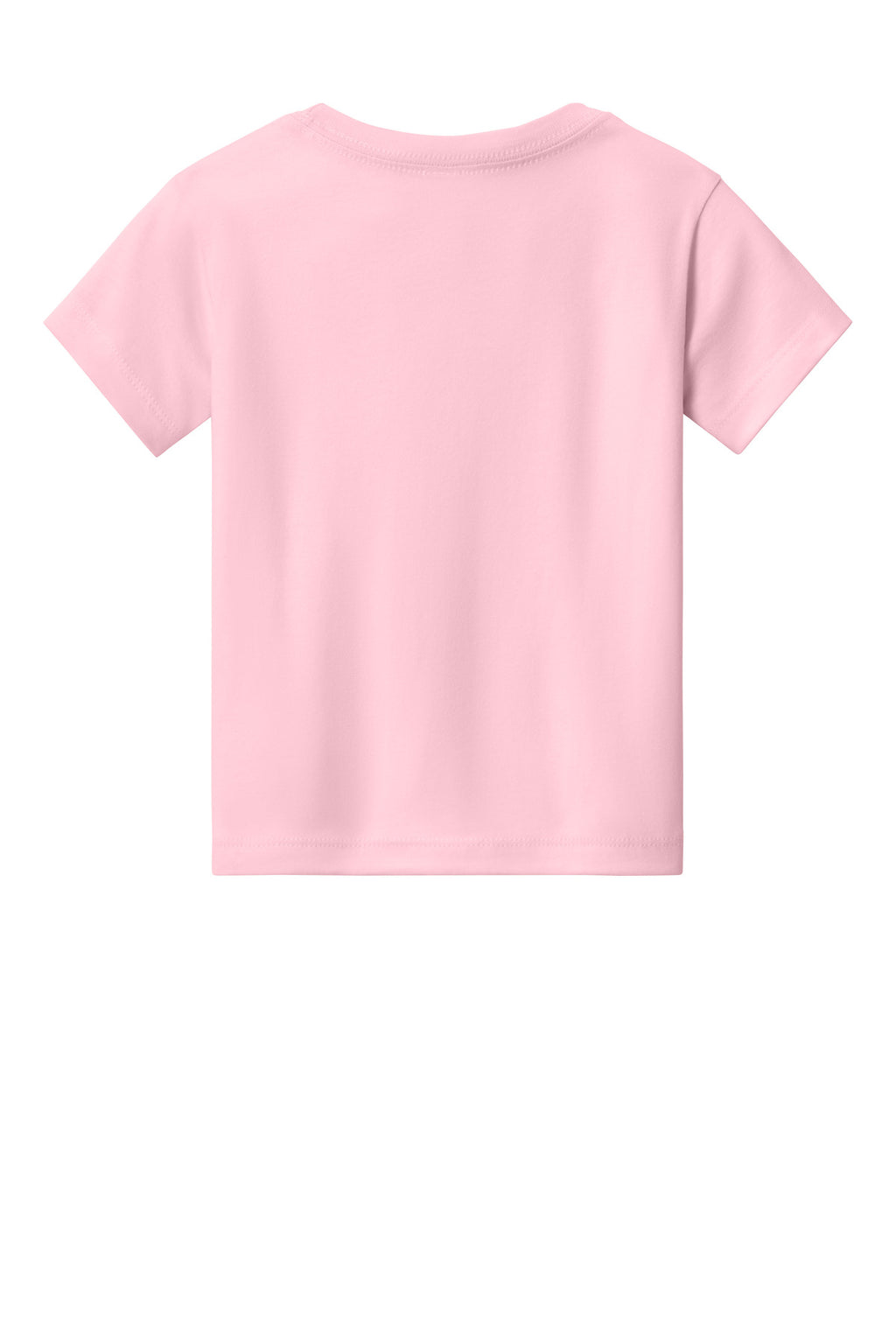 Rear View of Pink BELLA+CANVAS Toddler Short Sleeve Tee BC3001T