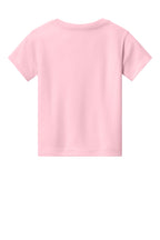 Rear View of Pink BELLA+CANVAS Toddler Short Sleeve Tee BC3001T