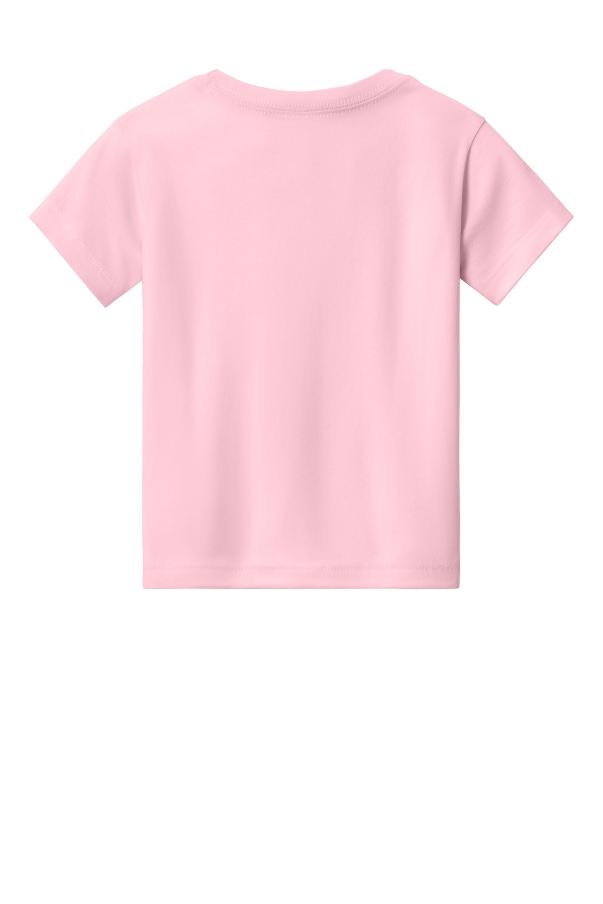 Rear View of Pink BELLA+CANVAS Toddler Short Sleeve Tee BC3001T