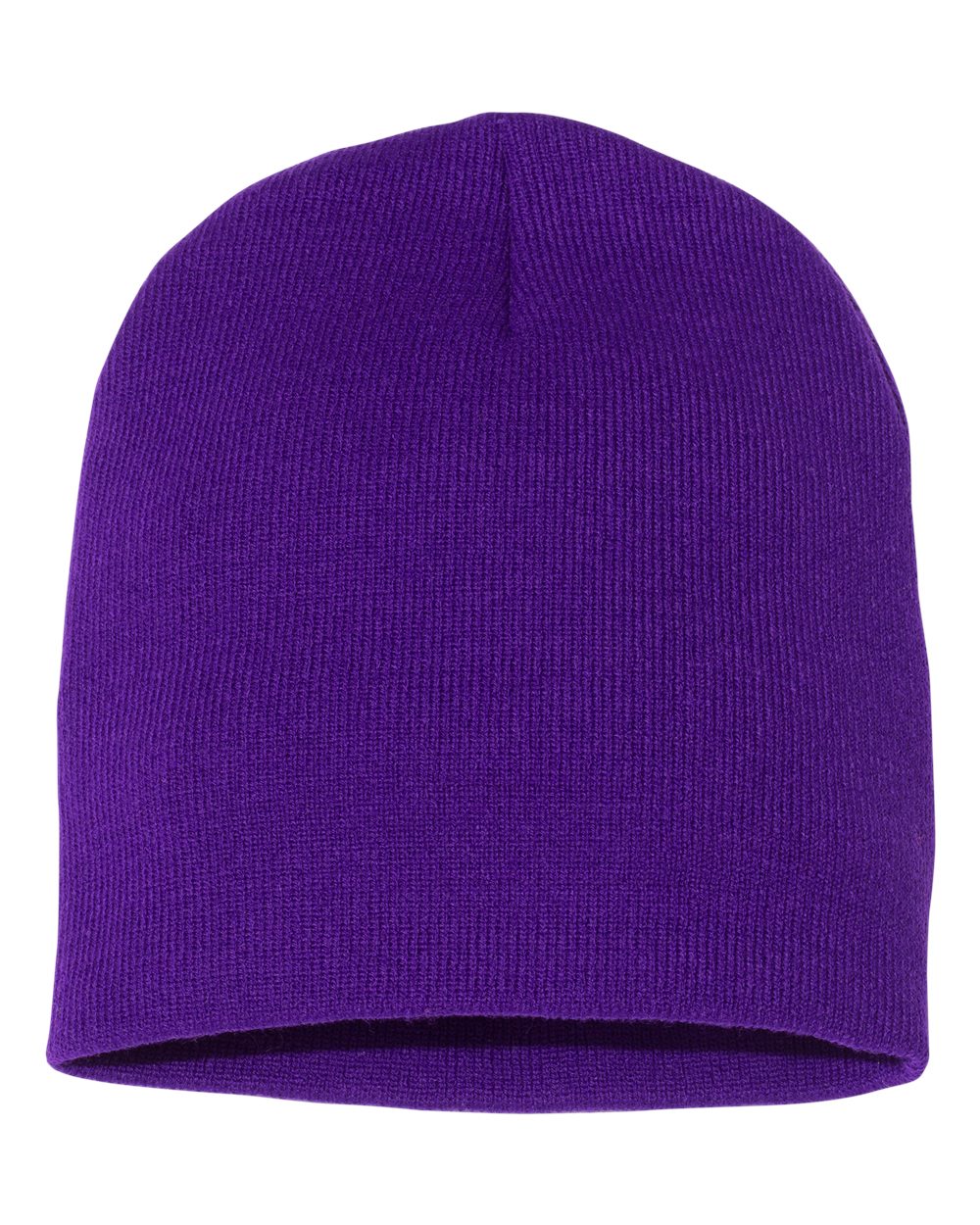 Rear View of Purple 8 1/2" Beanie - 1500KC
