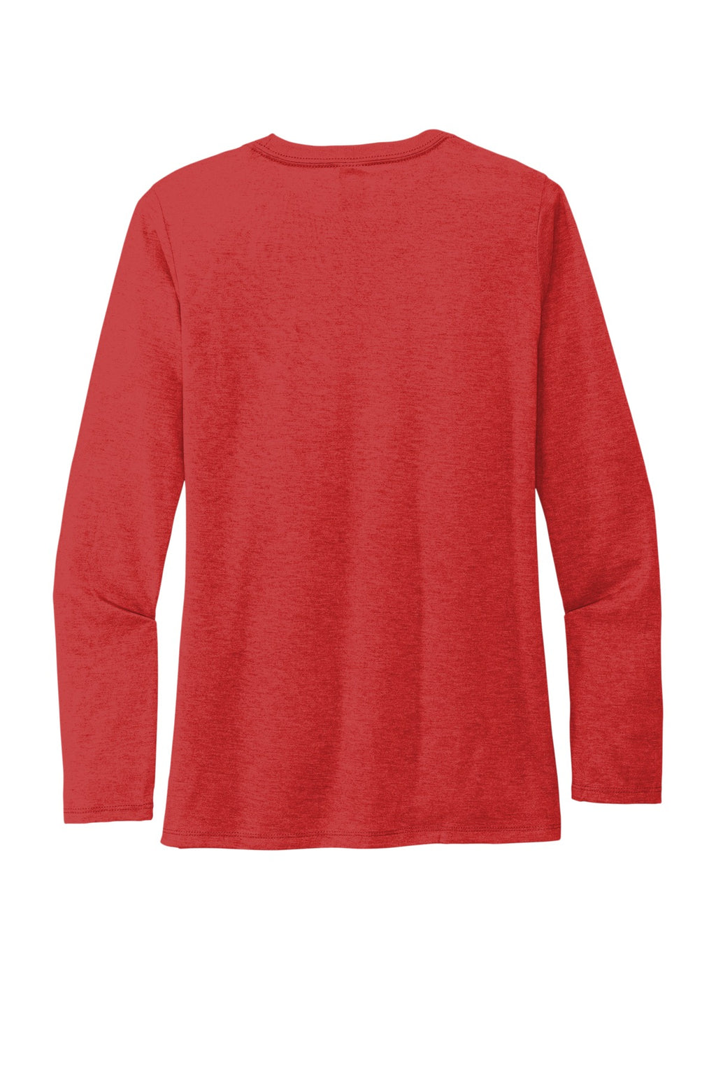 Rear View of Rise Up Red Allmade Women's Tri-Blend Long Sleeve Tee AL6008
