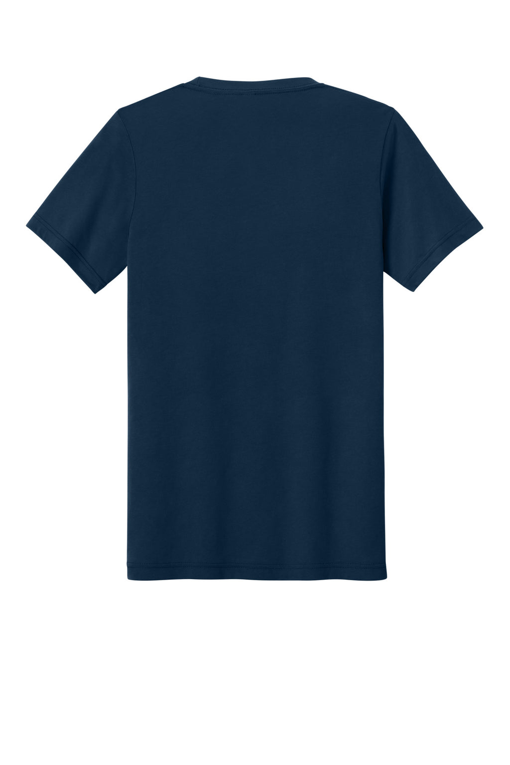 Rear View of Sld Navy TB BELLA+CANVAS Unisex Triblend Short Sleeve Tee. BC3413