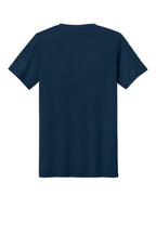 Rear View of Sld Navy TB BELLA+CANVAS Unisex Triblend Short Sleeve Tee. BC3413
