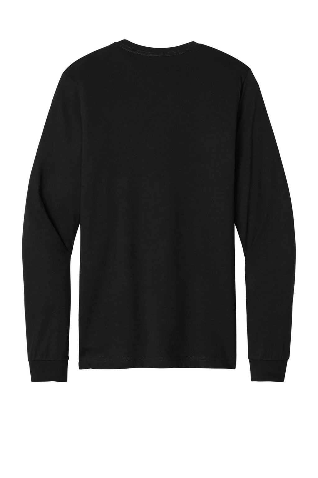 Rear View of SldBkBlend BELLA+CANVAS Unisex Heather CVC Long Sleeve Tee BC3501CVC