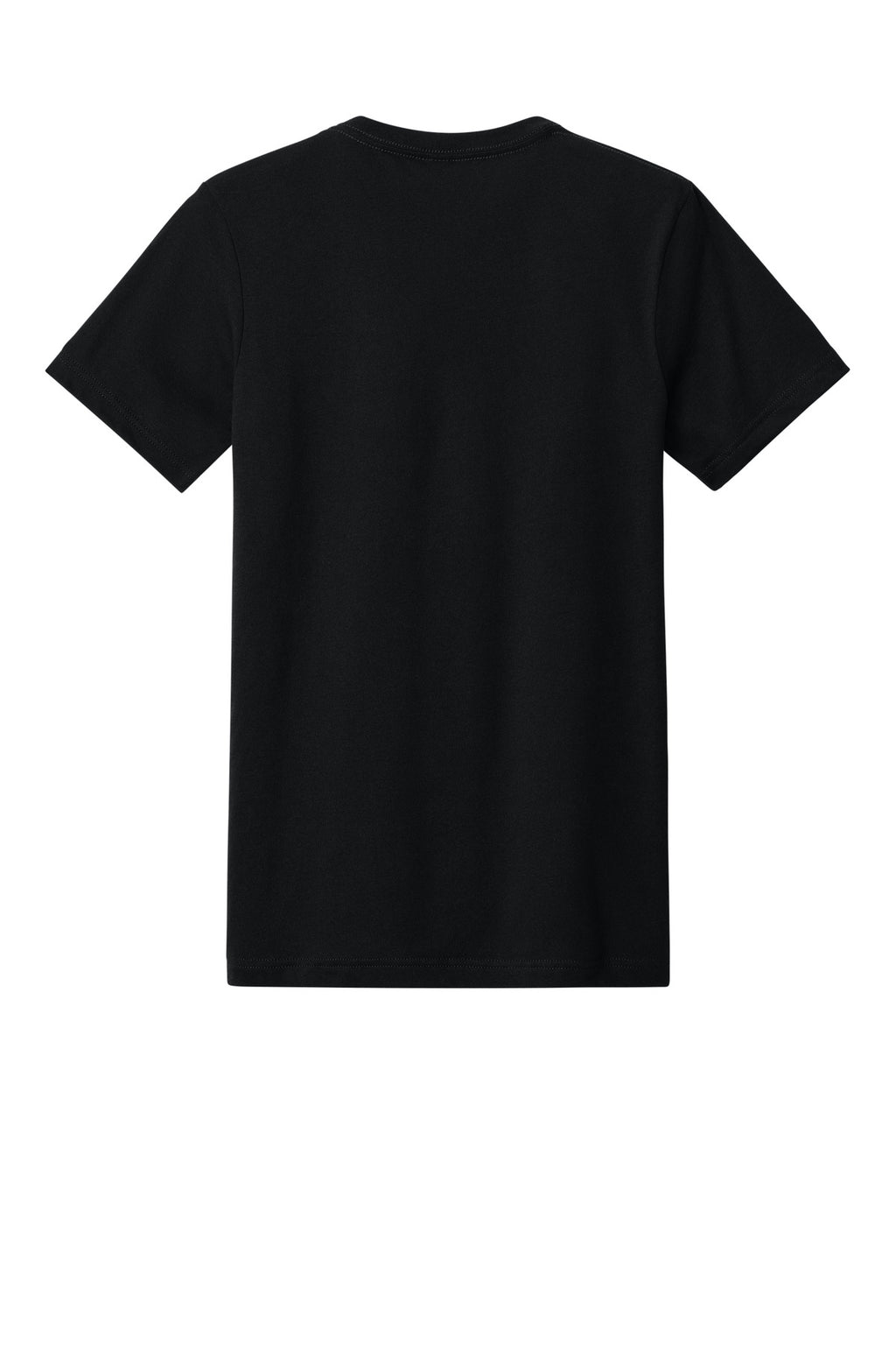 Rear View of SldBkBlend BELLA+CANVAS Unisex Heather CVC V-Neck Tee BC3005CVC