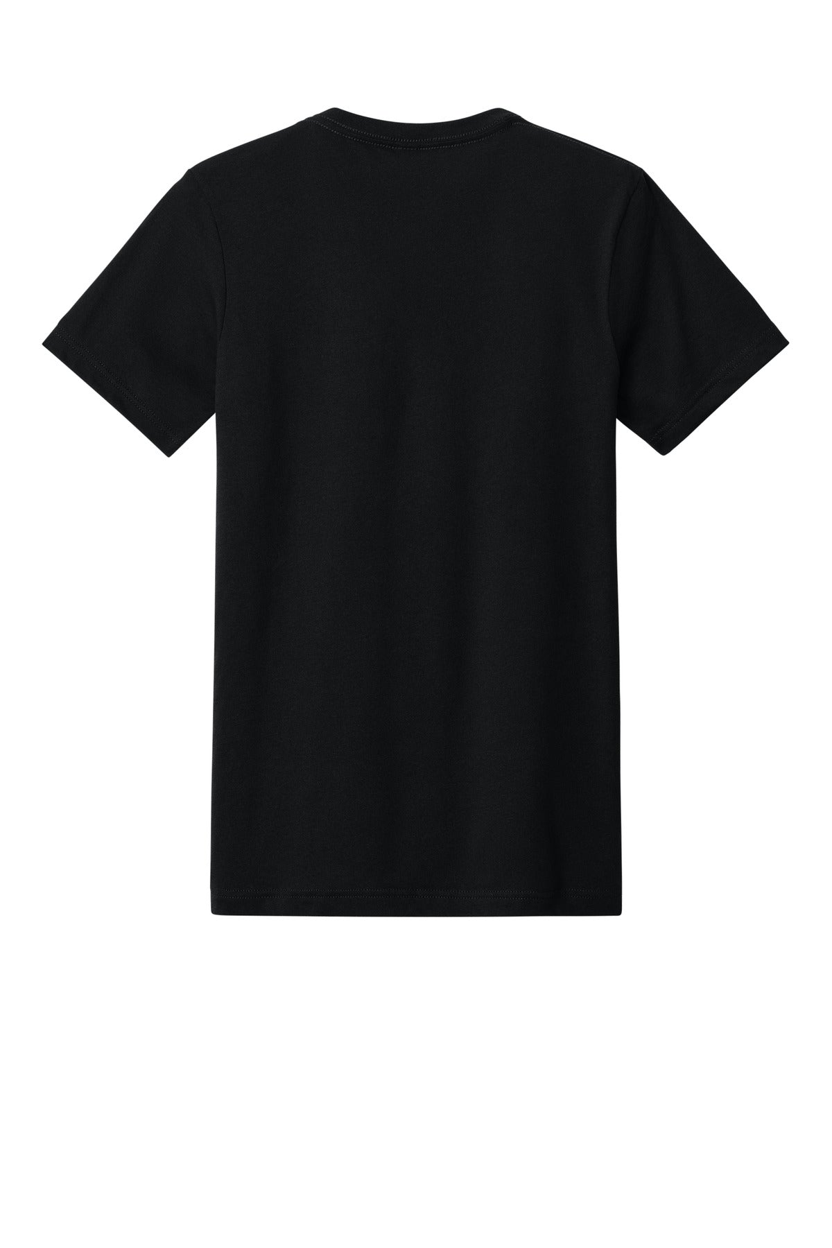 Rear View of SldBkBlend BELLA+CANVAS Unisex Heather CVC V-Neck Tee BC3005CVC