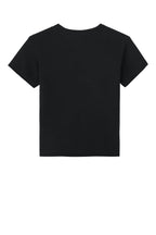 Rear View of SldBlkTB BELLA+CANVAS Toddler Triblend Short Sleeve Tee BC3413T