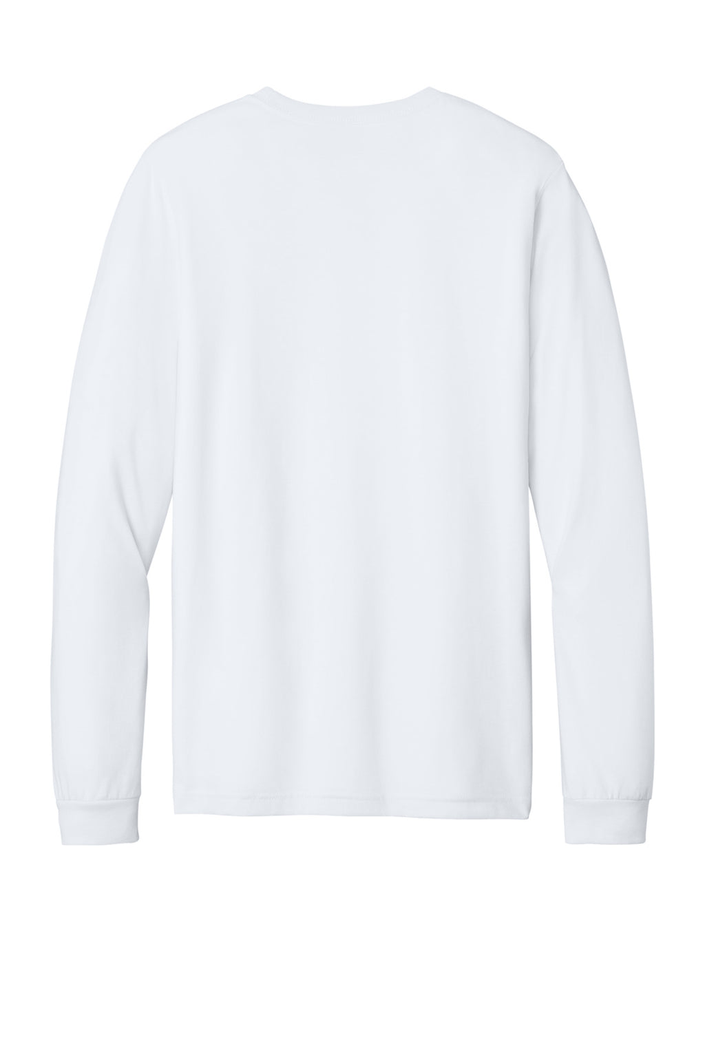 Rear View of SldWhBlend BELLA+CANVAS Unisex Heather CVC Long Sleeve Tee BC3501CVC