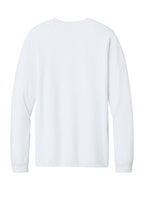 Rear View of SldWhBlend BELLA+CANVAS Unisex Heather CVC Long Sleeve Tee BC3501CVC