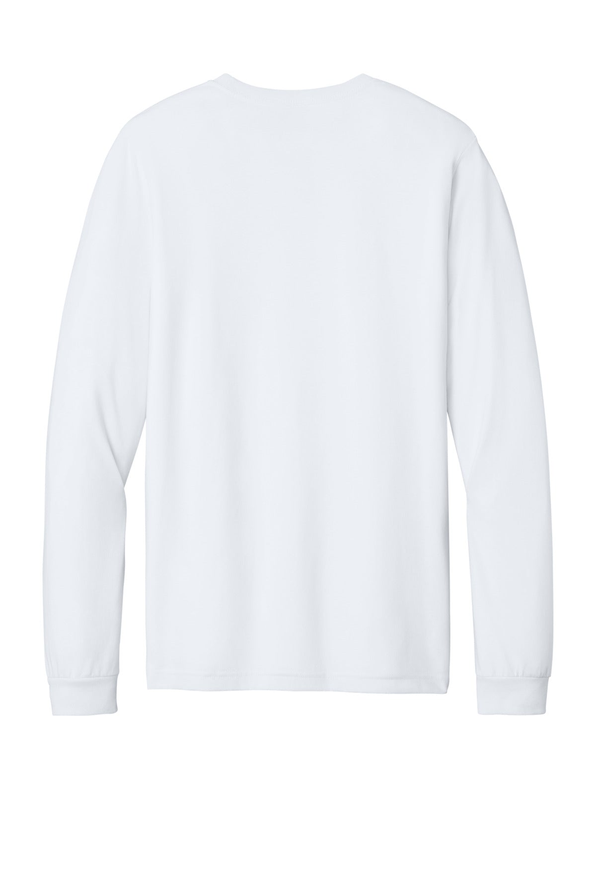 Rear View of SldWhBlend BELLA+CANVAS Unisex Heather CVC Long Sleeve Tee BC3501CVC