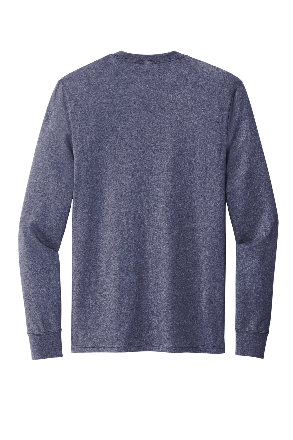 Rear View of SlvgdNvyHt Allmade Unisex Long Sleeve Recycled Blend Tee AL6204