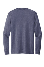 Rear View of SlvgdNvyHt Allmade Unisex Long Sleeve Recycled Blend Tee AL6204