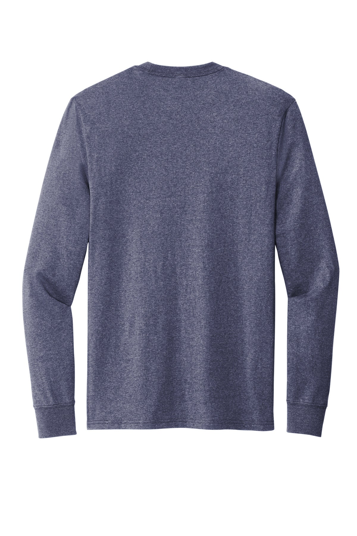Rear View of SlvgdNvyHt Allmade Unisex Long Sleeve Recycled Blend Tee AL6204