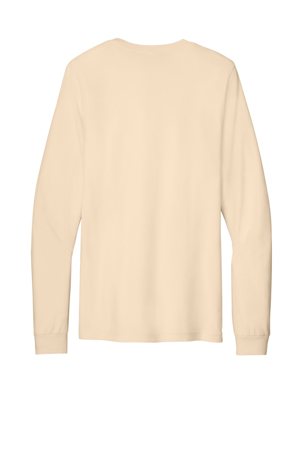 Rear View of SoftCream BELLA+CANVAS Unisex Jersey Long Sleeve Tee. BC3501