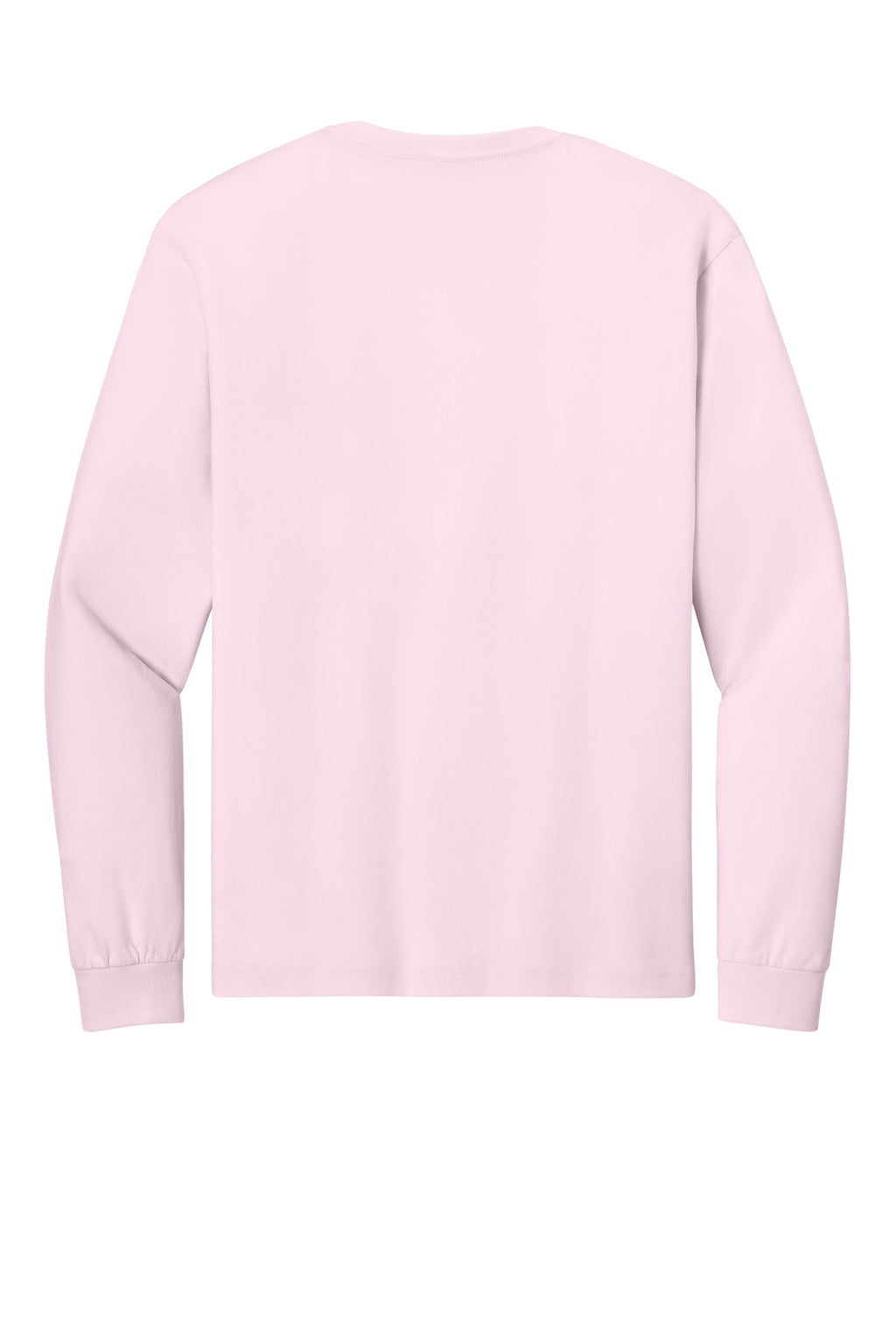 Rear View of SoftPink BELLA+CANVAS Unisex 6-Ounce Heavyweight Long Sleeve Tee BC3511