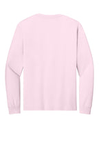 Rear View of SoftPink BELLA+CANVAS Unisex 6-Ounce Heavyweight Long Sleeve Tee BC3511
