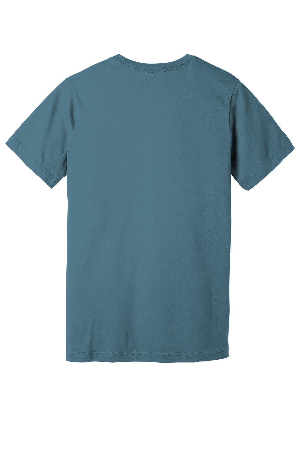 Rear View of Steel Blue BELLA+CANVAS Unisex Jersey Short Sleeve Tee. BC3001