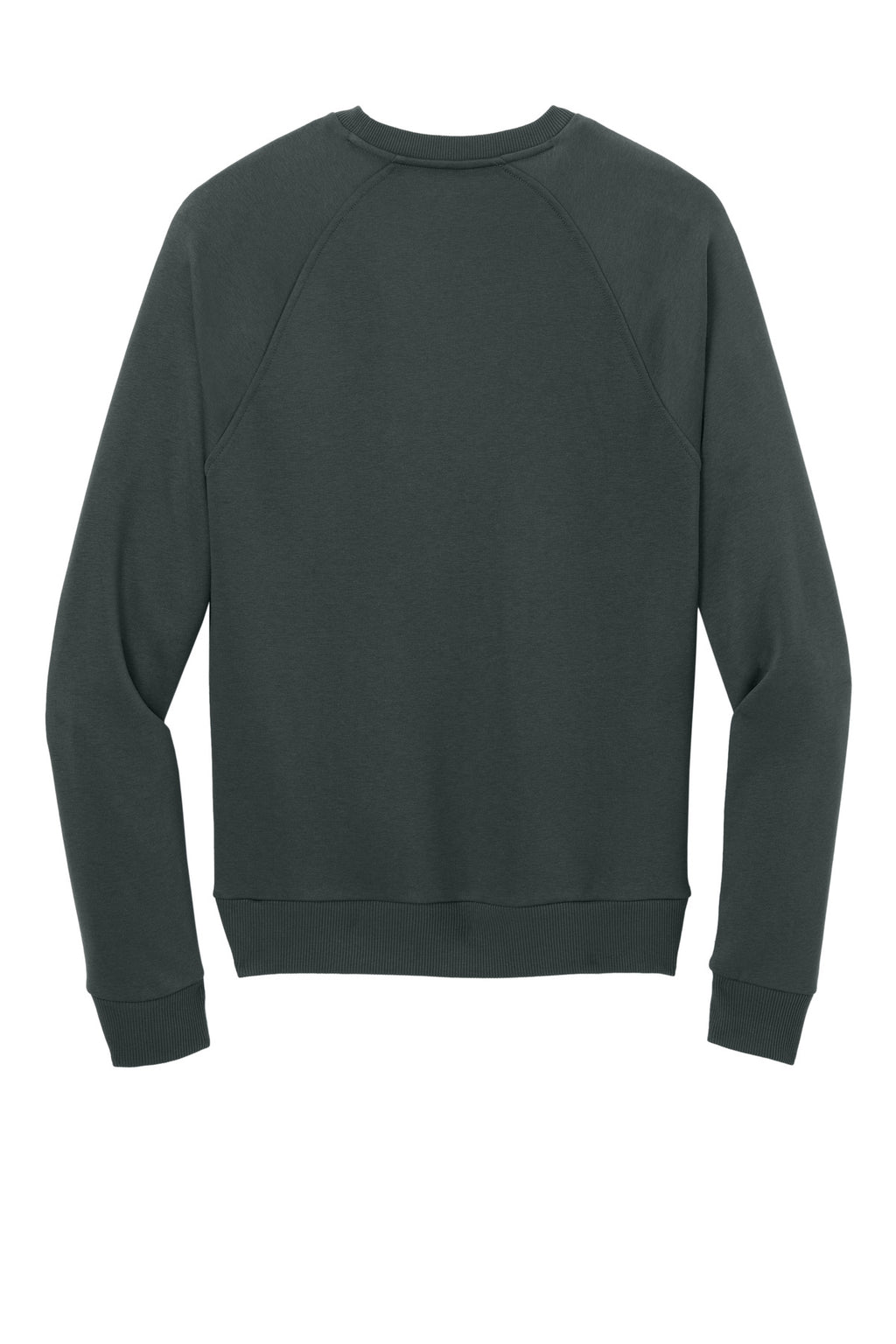 Rear View of Teraingrey Allmade Unisex Organic CVC Fleece Crewneck Sweatshirt AL5004