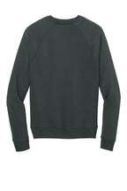 Rear View of Teraingrey Allmade Unisex Organic CVC Fleece Crewneck Sweatshirt AL5004