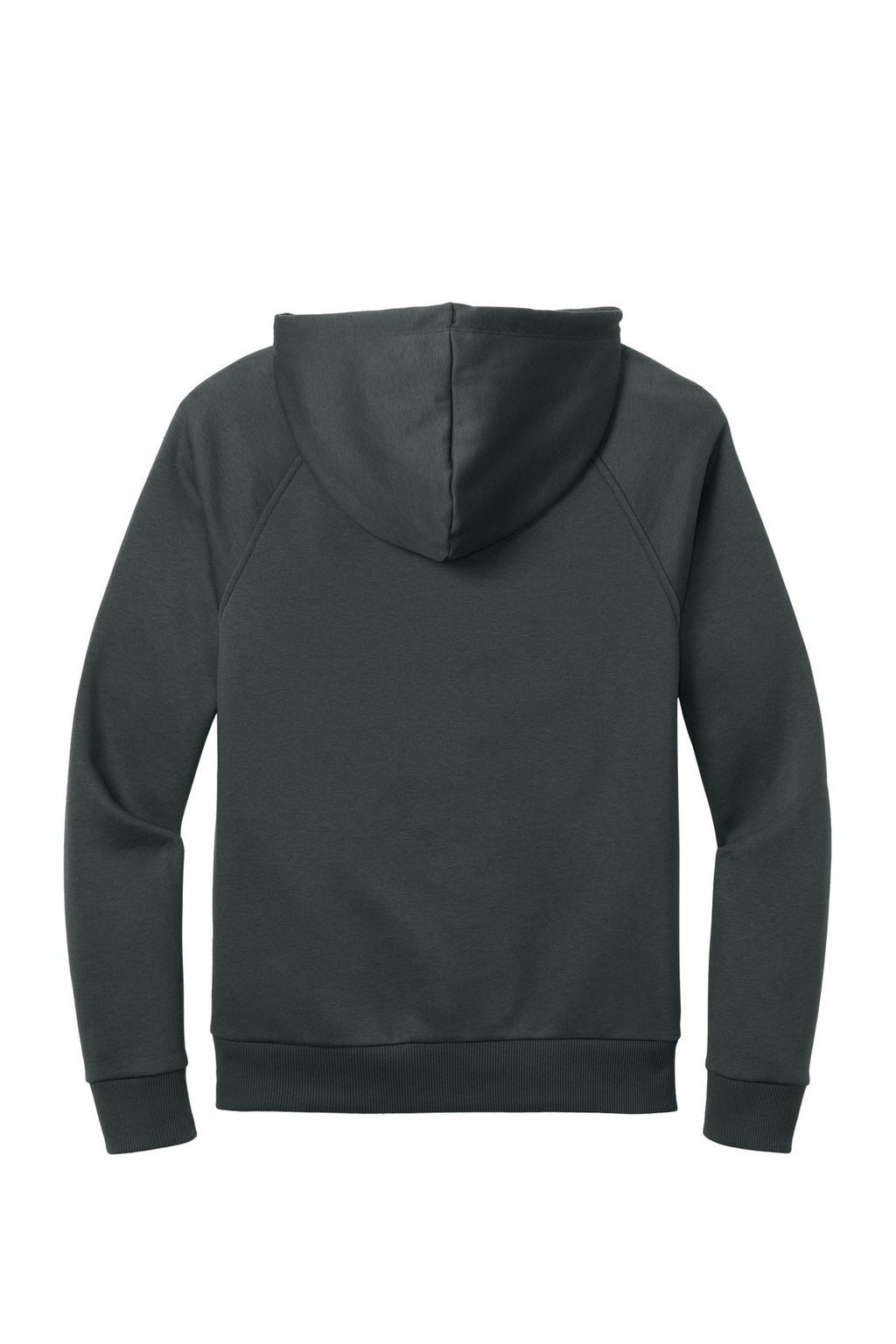 Rear View of Teraingrey Allmade Unisex Organic CVC Fleece Pullover Hoodie AL5000