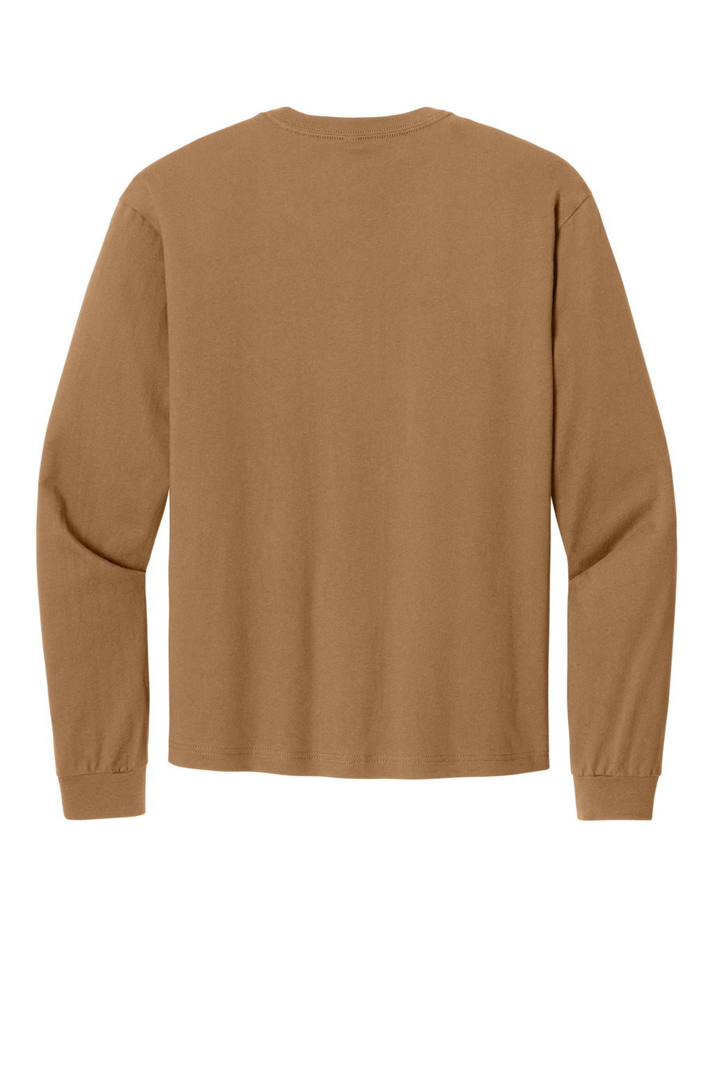 Rear View of Toast BELLA+CANVAS Unisex 6-Ounce Heavyweight Long Sleeve Tee BC3511