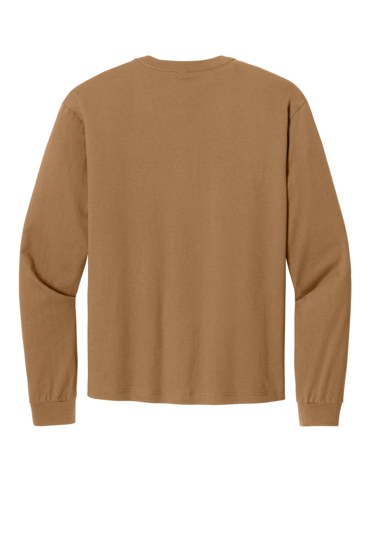 Rear View of Toast BELLA+CANVAS Unisex 6-Ounce Heavyweight Long Sleeve Tee BC3511