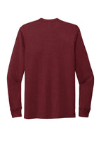 Rear View of Vino Red Allmade Unisex Tri-Blend Long Sleeve Tee AL6004