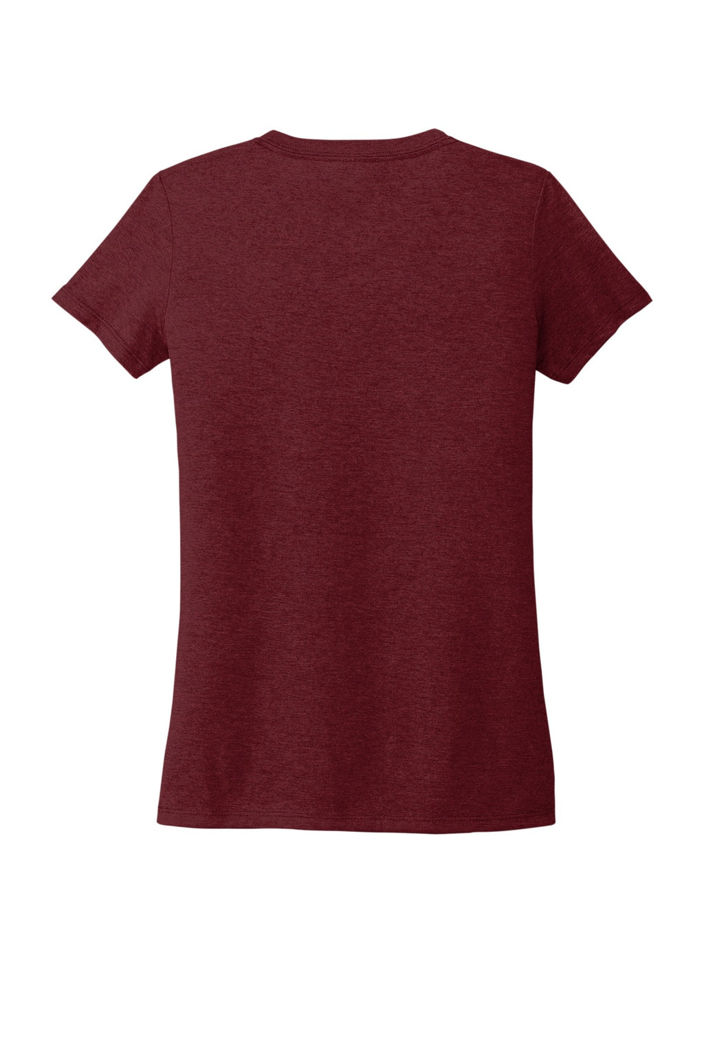 Rear View of Vino Red Allmade Women's Tri-Blend V-Neck Tee AL2018