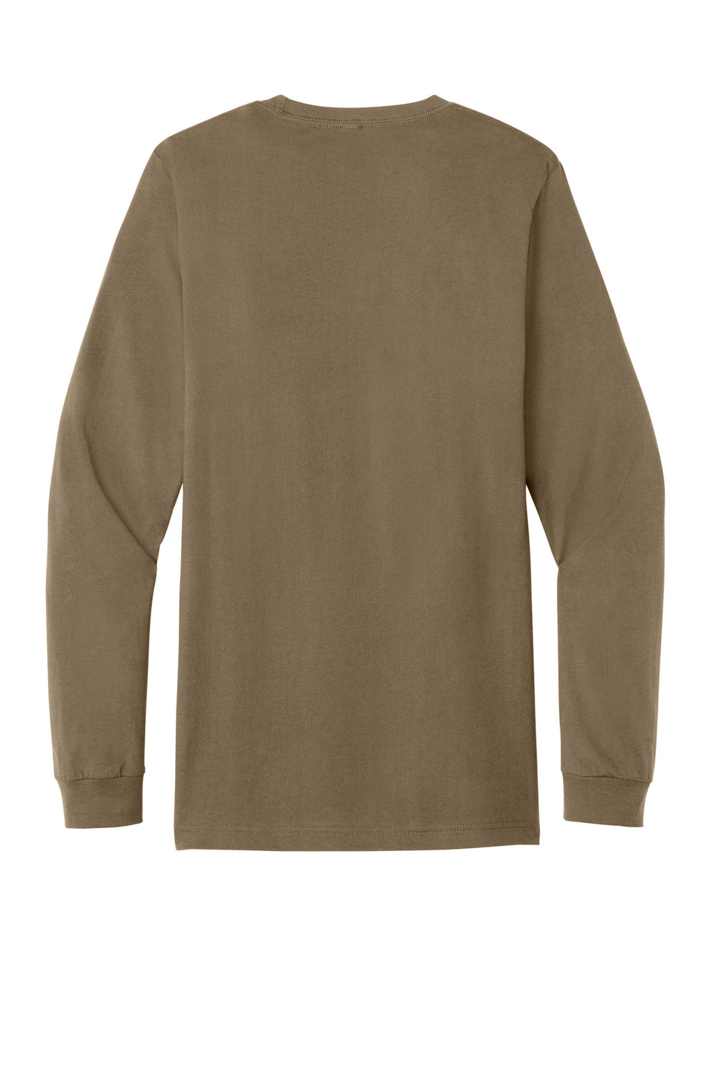 Rear View of VintageBrn BELLA+CANVAS Unisex Jersey Long Sleeve Tee. BC3501