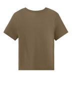 Rear View of VintageBrn BELLA+CANVAS Women's 6-Ounce Heavyweight Tee BC6110