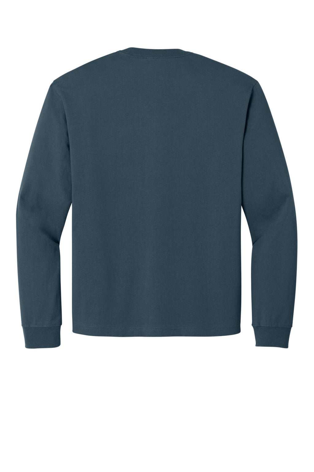 Rear View of VtgNavy BELLA+CANVAS Unisex 7.5-Ounce Heavyweight Long Sleeve Tee BC4651